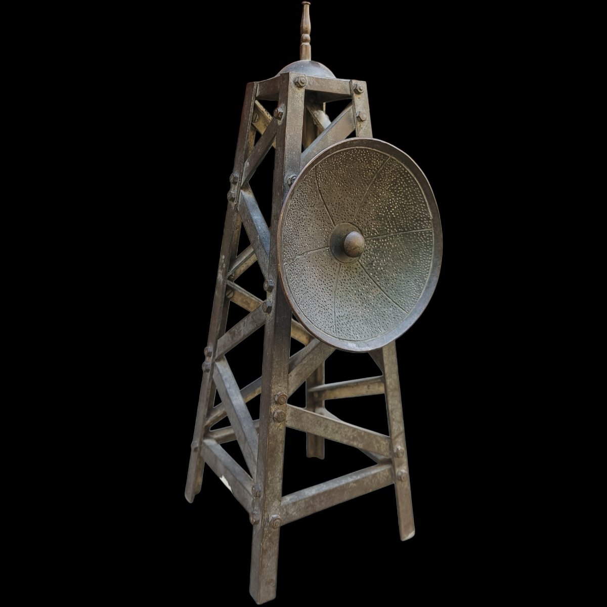 Model Of An Iron Radio Tower. Early 20th Century.-photo-2