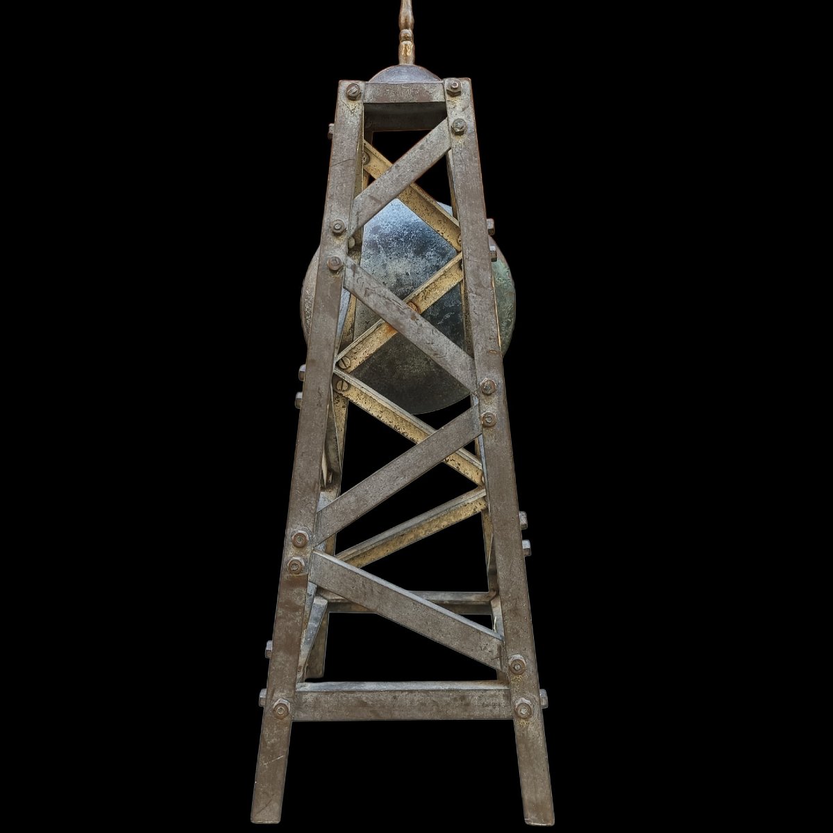 Model Of An Iron Radio Tower. Early 20th Century.-photo-4