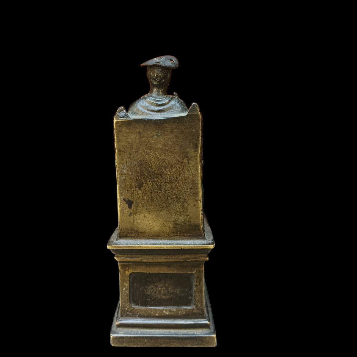 Sculpture en bronze représentant Saint Pierre. Italie, 19ème siècle.-photo-1