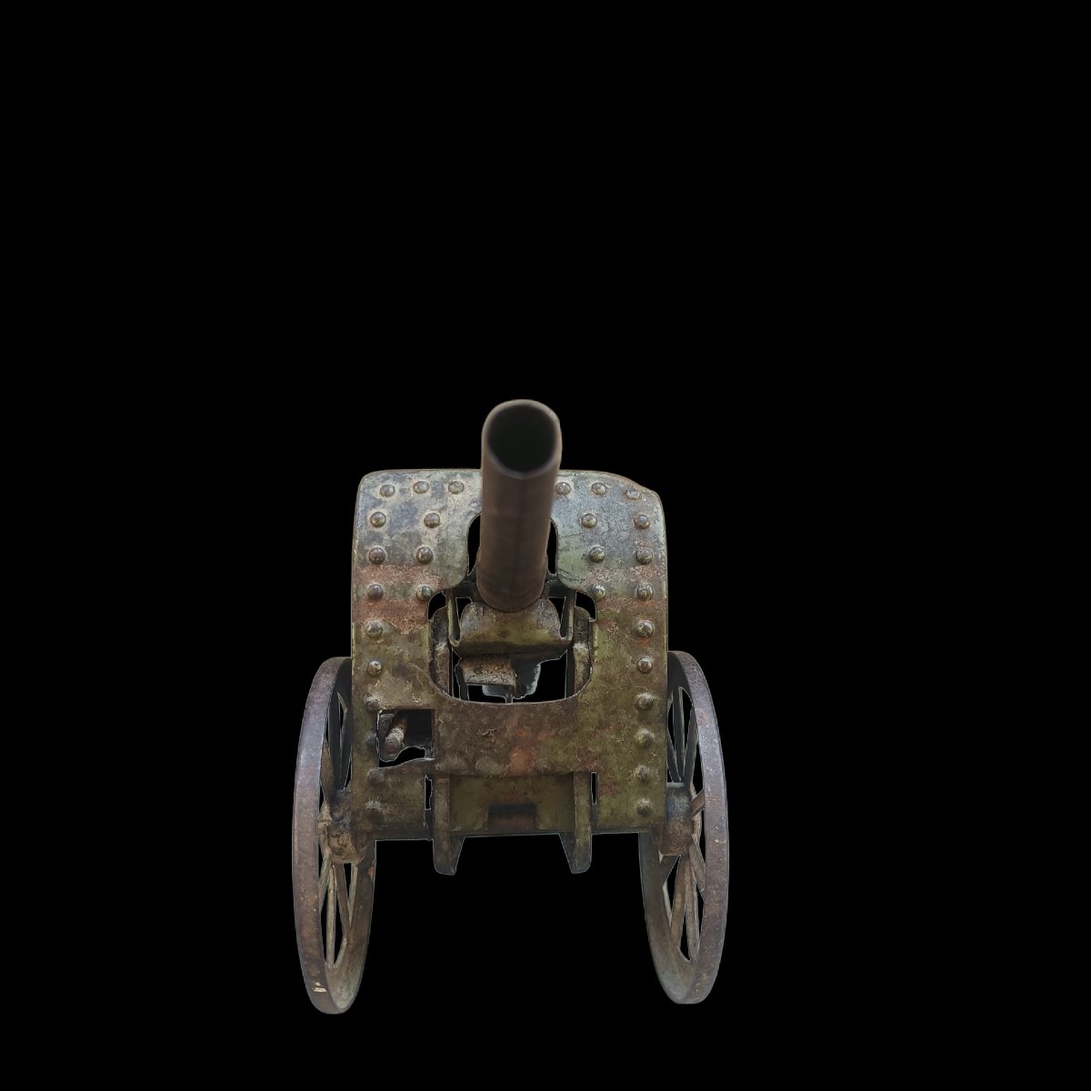Iron Cannon Model. Italy, Early 20th Century.-photo-3