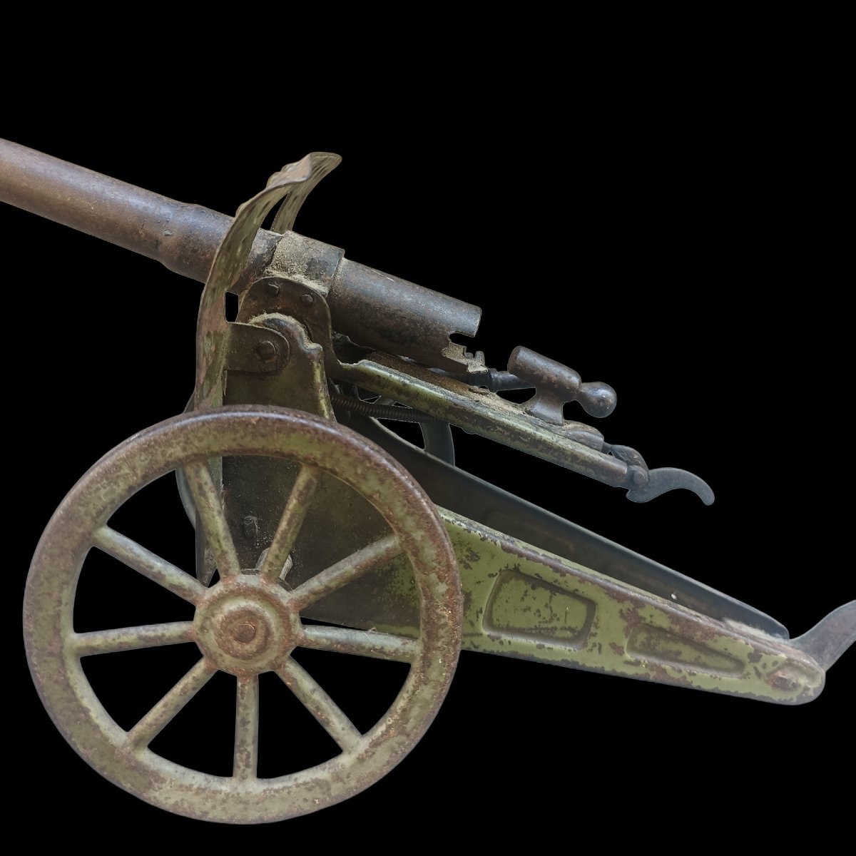 Iron Cannon Model. Italy, Early 20th Century.-photo-4