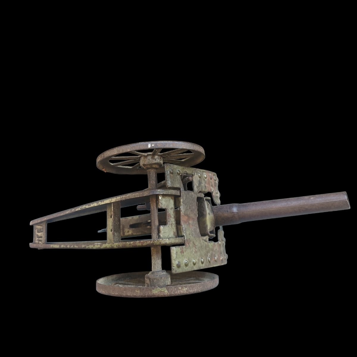 Iron Cannon Model. Italy, Early 20th Century.-photo-1
