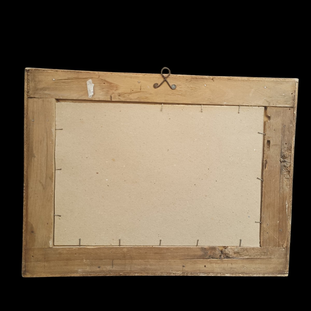 Paire de dessins XIXème avec cadres XVIIIème-photo-6