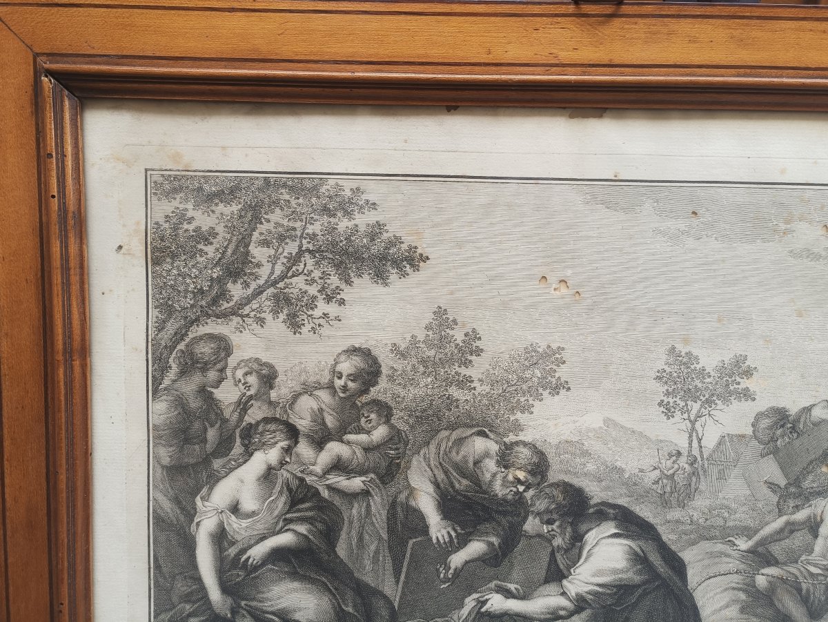 A Collection Of Four Engravings With Period Frames. Italy, Early 19th Century.-photo-2