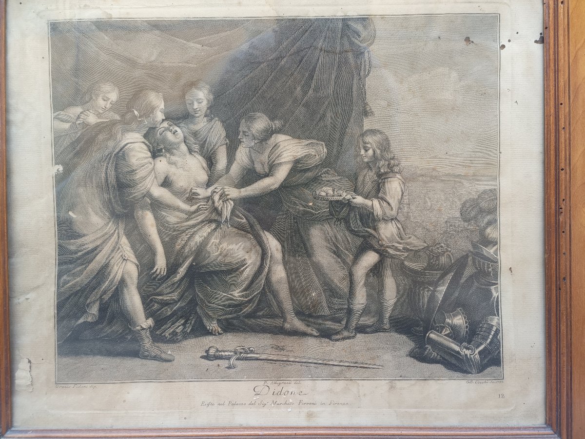 A Collection Of Four Engravings With Period Frames. Italy, Early 19th Century.-photo-4