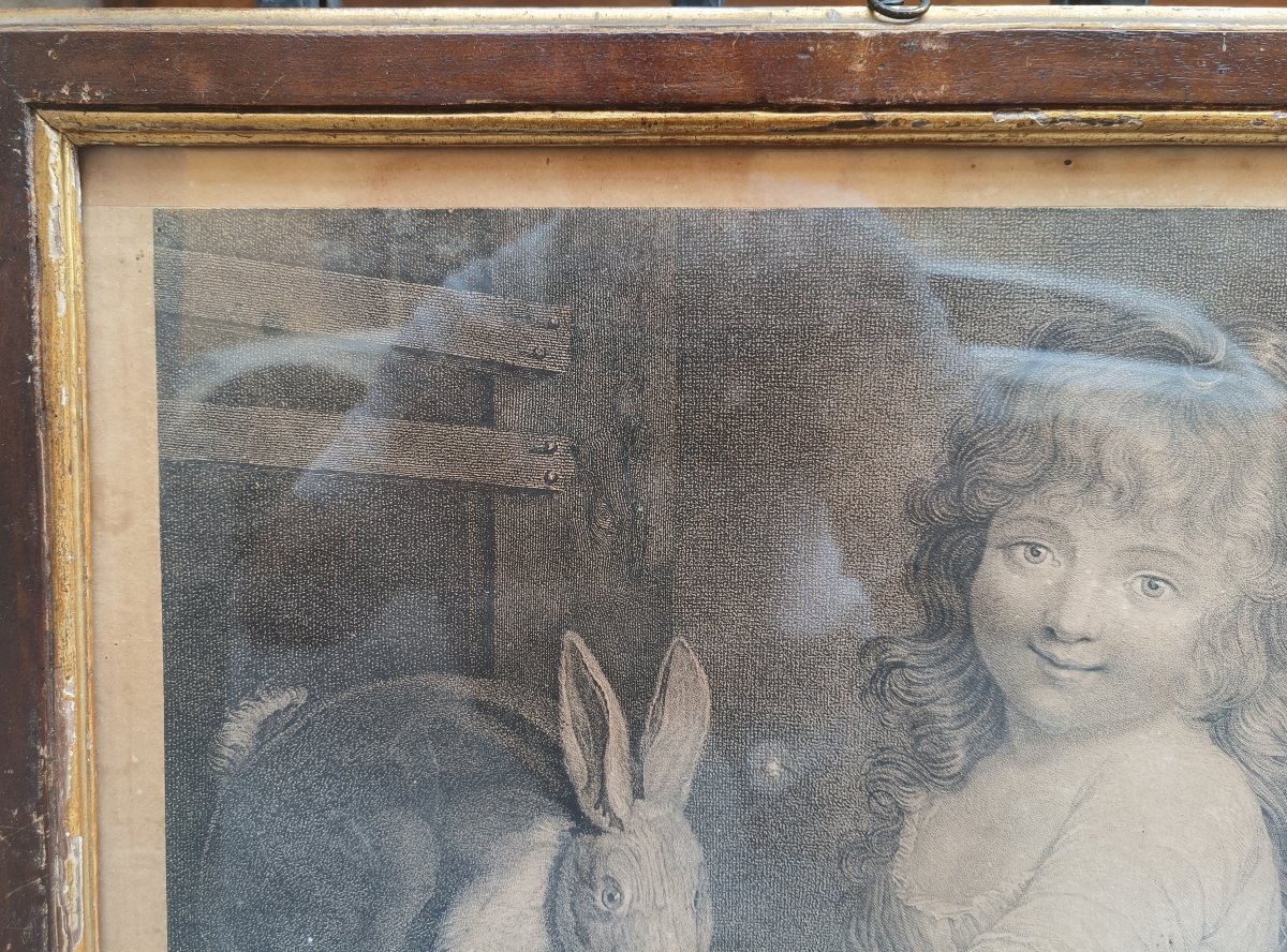Série de quatre gravures représentant des petites filles. Alessandro Zaffonato, début du XIXe -photo-3