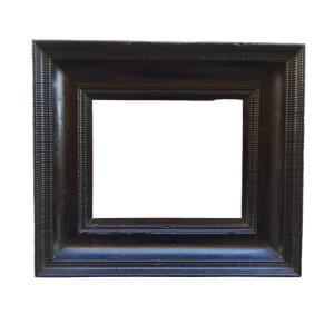 Guilloche Frame In Ebonized Wood.  Northern Italy ,17th Century.