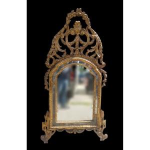 Mecca Silver Carved Wooden Mirror .piedmont,18th Century.