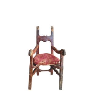 Maquette de fauteuil. Italie, XVIIIe siècle.