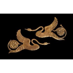 Pair Of Ormolu Elements.19th Century.