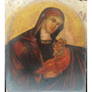 Icône vénitienne-crétoise. Fin du XVIe siècle.