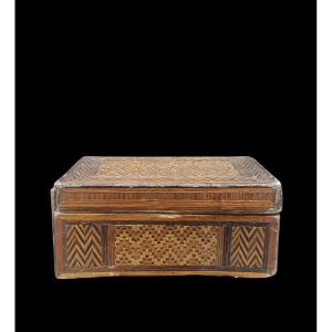 Straw Box. Italy,late 18th Century.