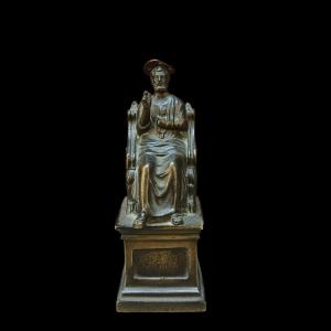 Bronze Sculpture Depicting Saint Peter. Italy, 19th Century.