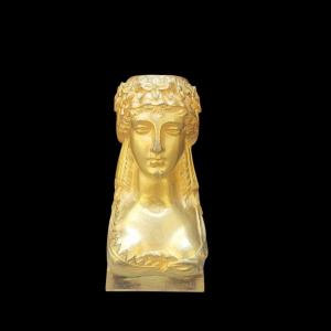 Decorative Object In Gilded Bronze. France, Early 19th Century.
