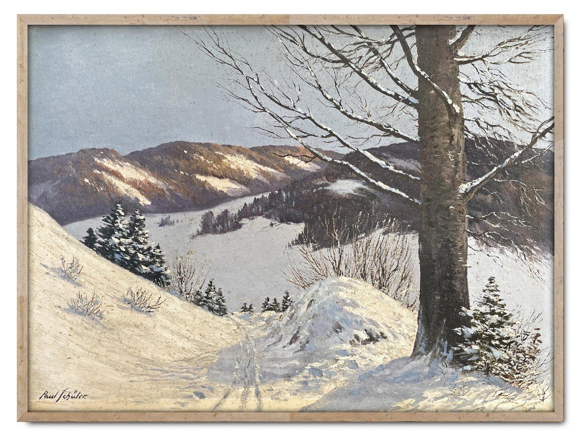 Paysage Enneigé Le Matin – Paul Schuler  