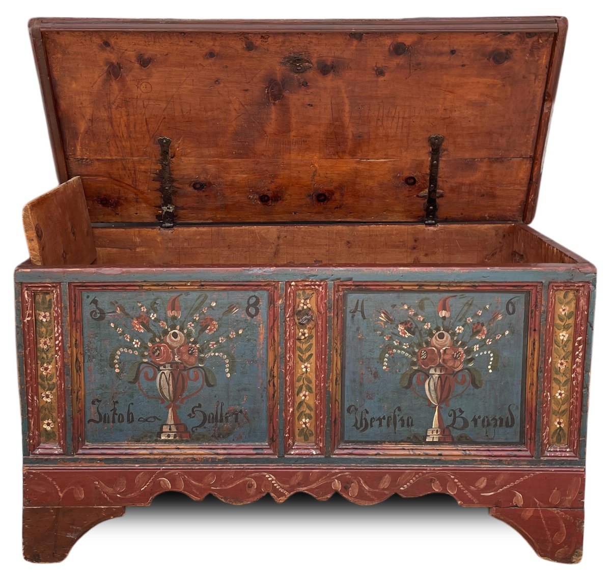 Painted Tyrolean Chest-photo-3