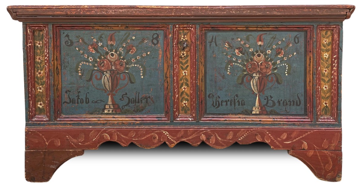 Painted Tyrolean Chest