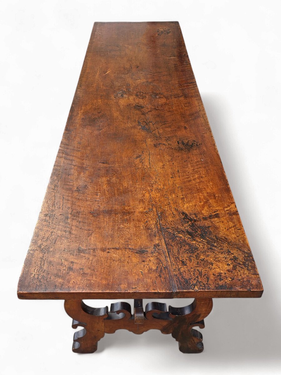 Fratino Table With Lyre-shaped Legs -photo-4