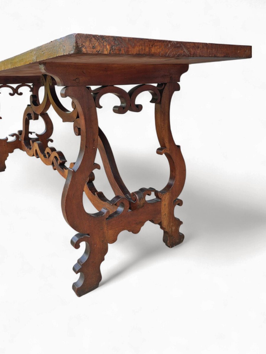 Fratino Table With Lyre-shaped Legs -photo-4