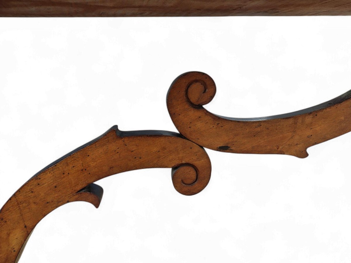 Fratino Table With Lyre-shaped Legs -photo-5