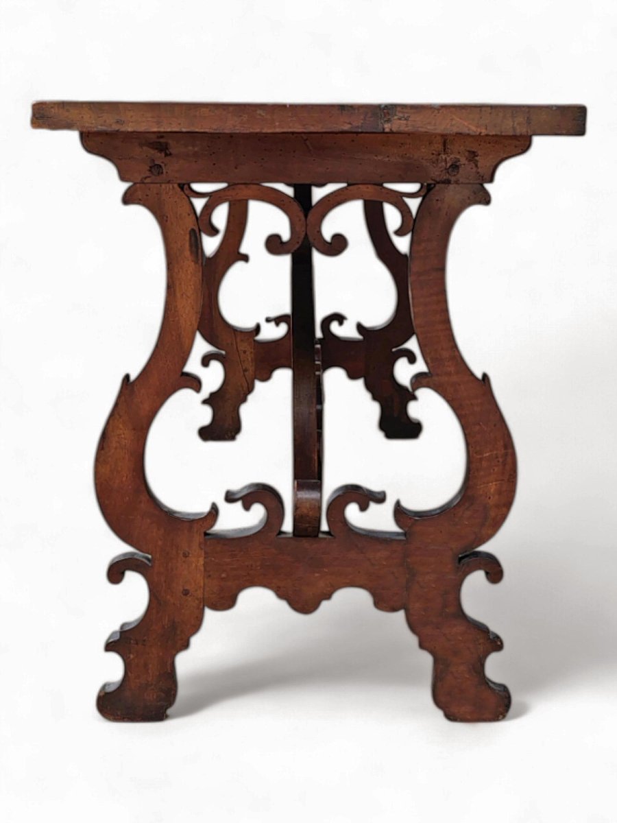 Fratino Table With Lyre-shaped Legs -photo-8