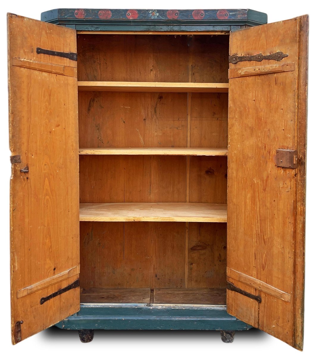 Armoire Peinte en Bleu Ottanio-photo-3