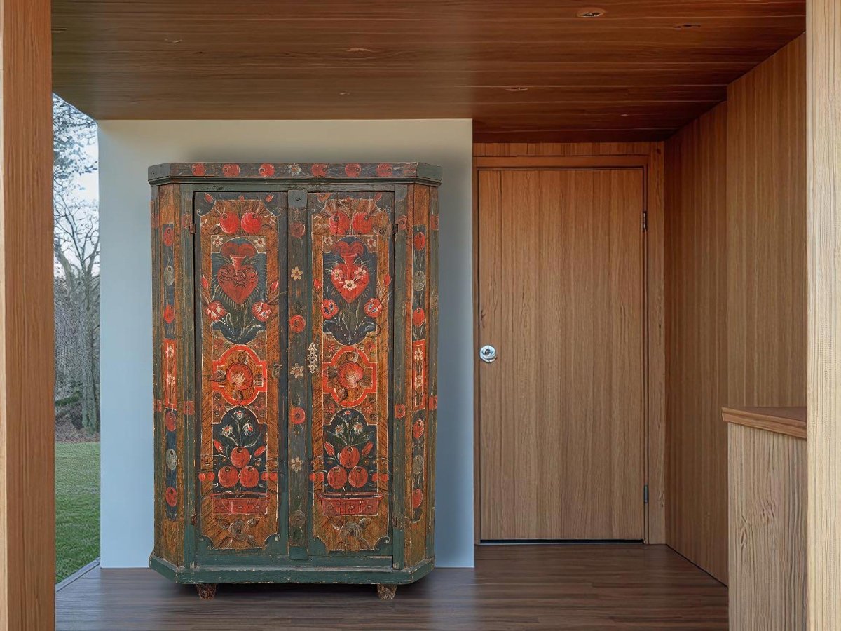 Armoire Peinte en Bleu Ottanio-photo-8