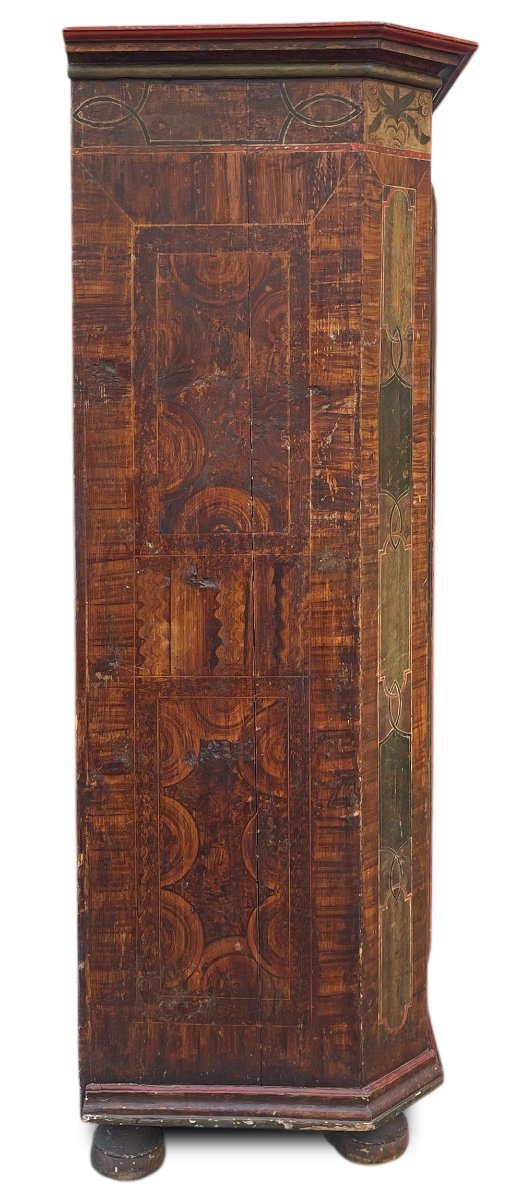 Painted Cupboard Dated 1800 -photo-3
