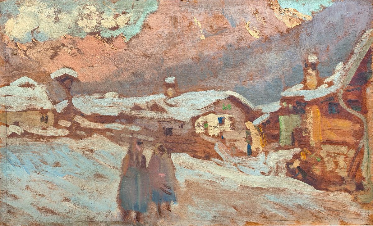 Winter Landscape In Vigo Di Fassa -photo-3