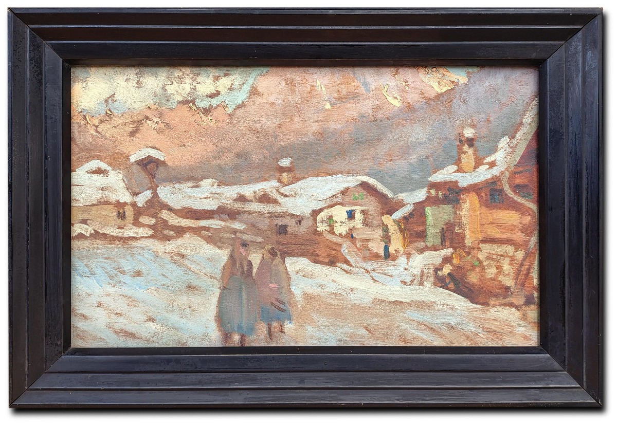 Winter Landscape In Vigo Di Fassa 