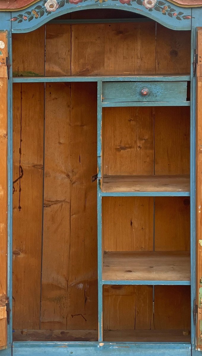 Armoire peinte datée de 1843-photo-2