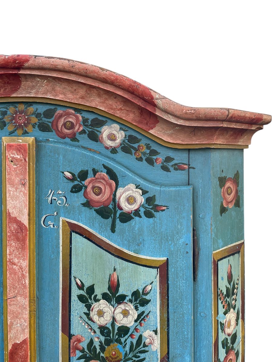 Armoire peinte datée de 1843-photo-4