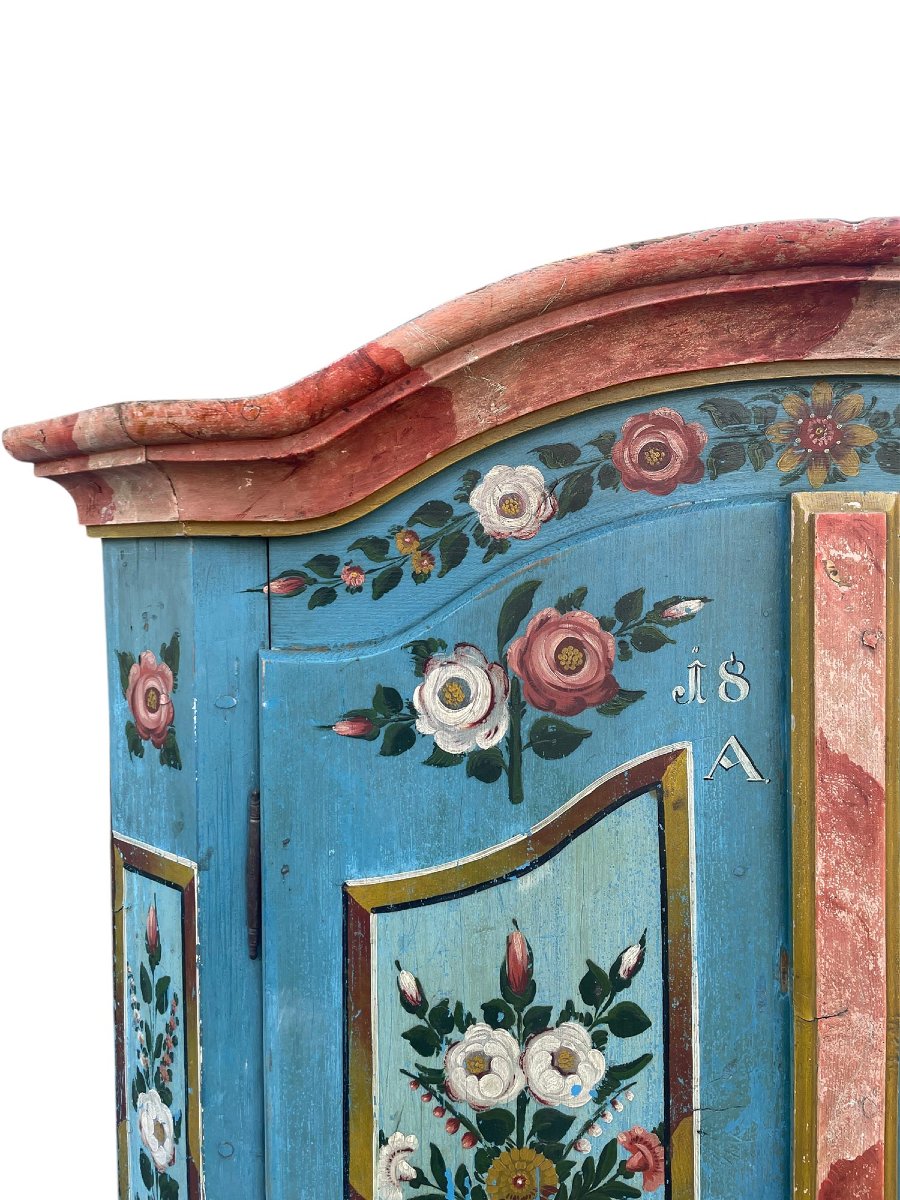 Armoire peinte datée de 1843-photo-5