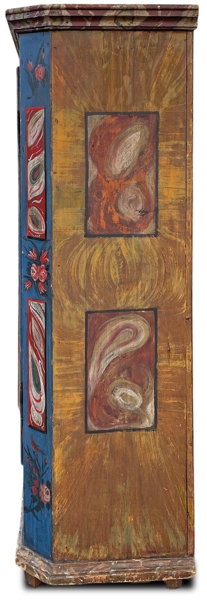 Painted Cupboard Dated 1850-photo-2
