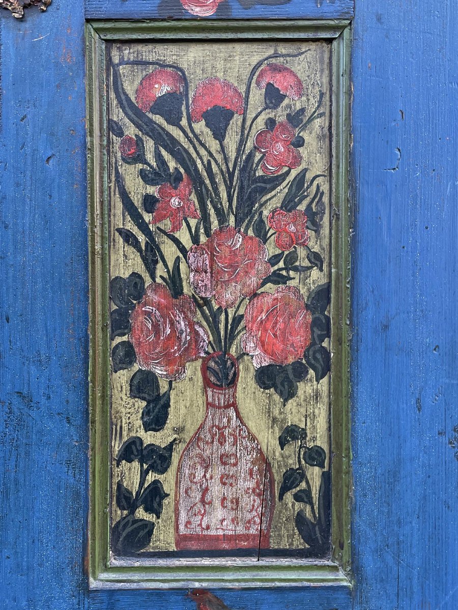 Painted Cupboard Dated 1850-photo-5