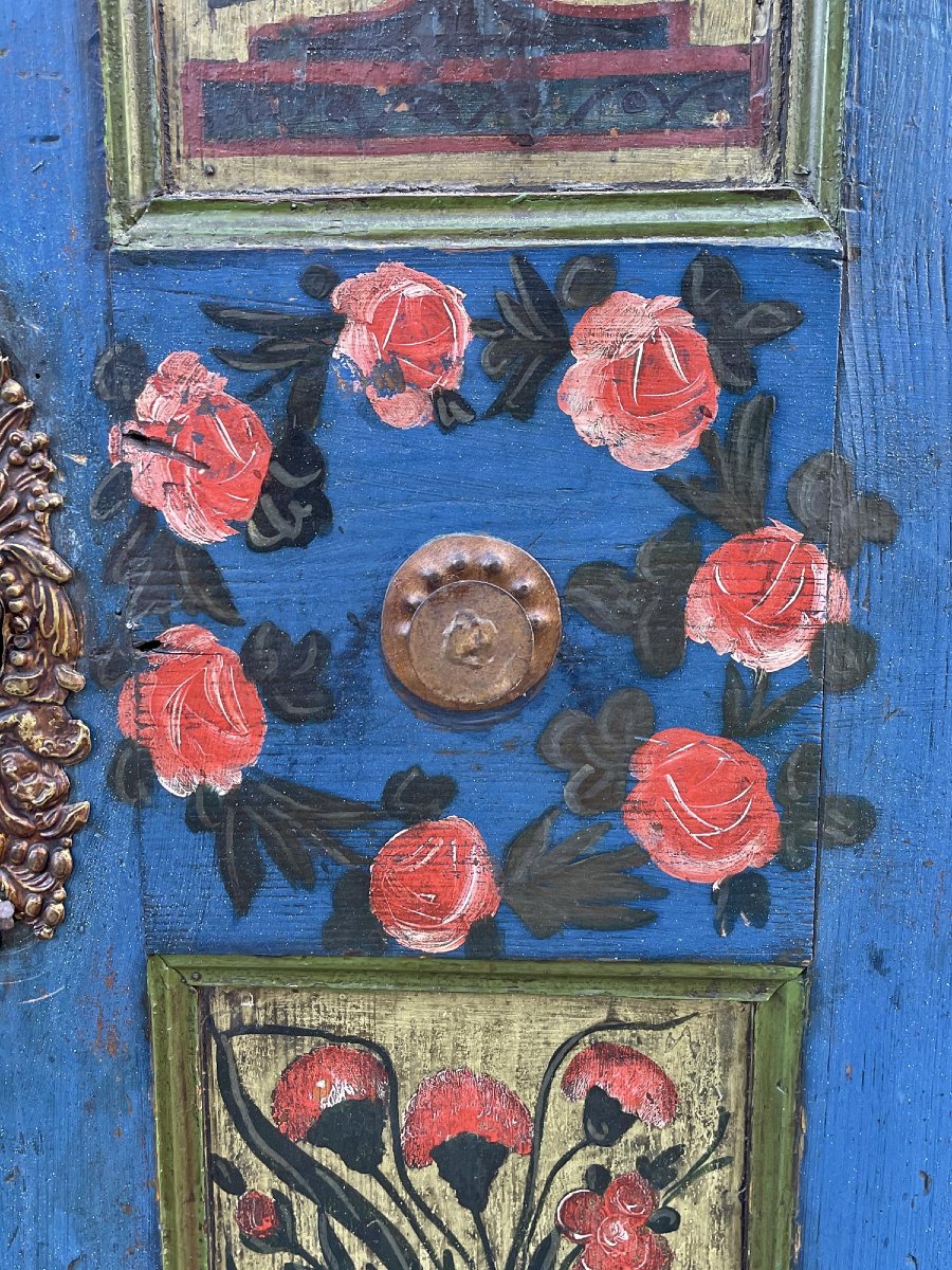 Painted Cupboard Dated 1850-photo-7