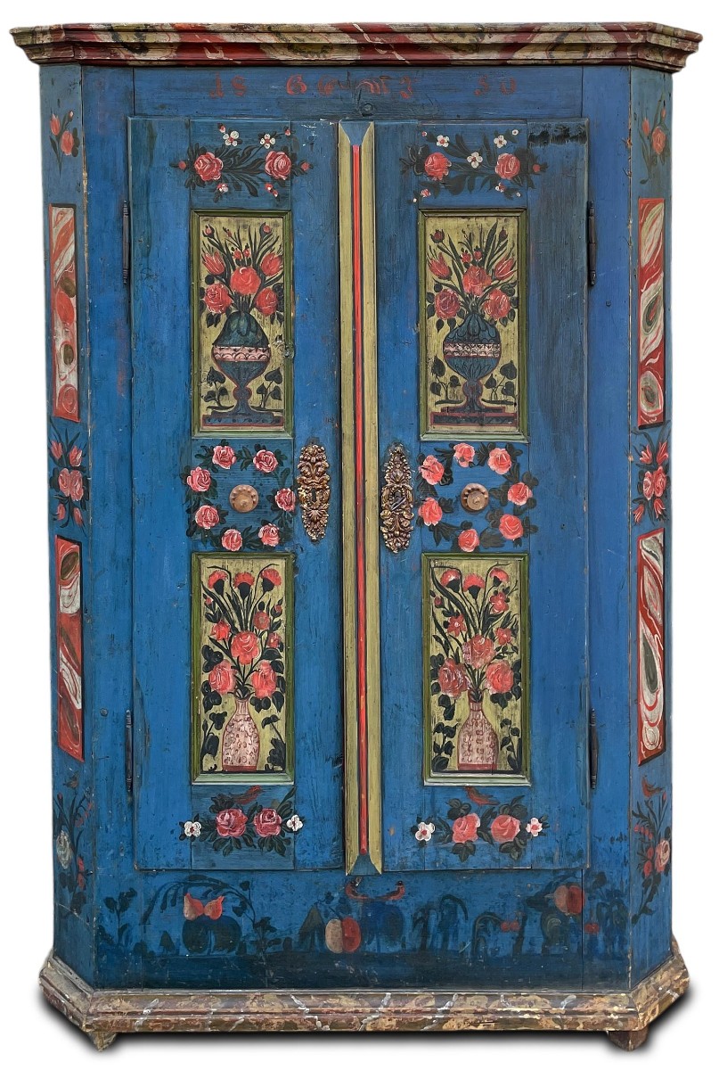 Painted Cupboard Dated 1850