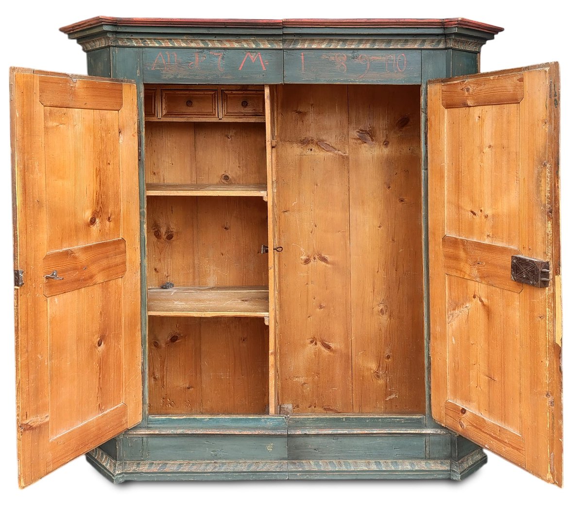 Armoire tyrolienne peinte  -photo-3