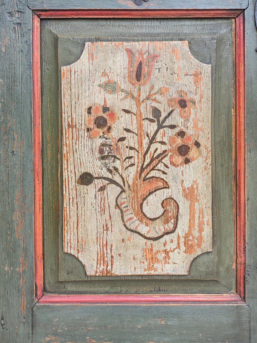 Armoire tyrolienne peinte  -photo-1