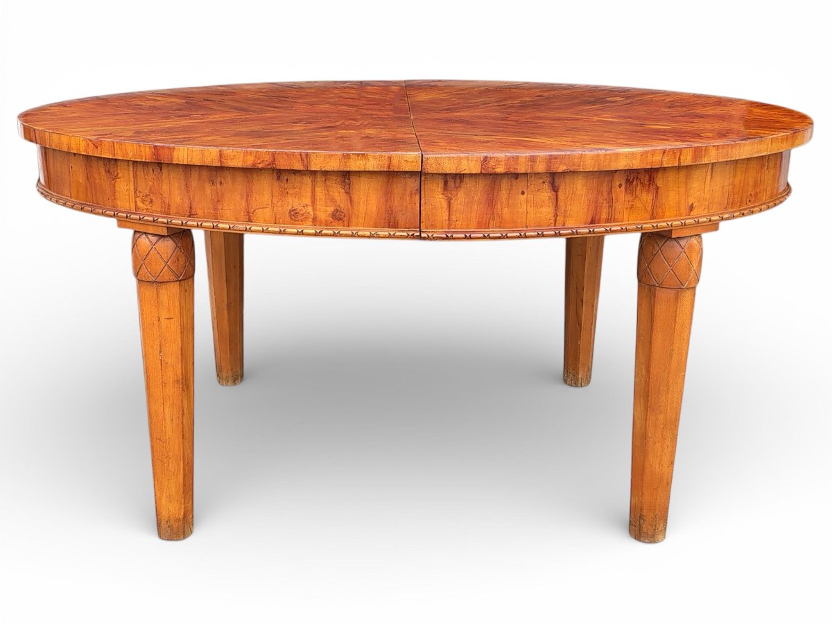 Table à Manger Ovale Extensible en Noyer-photo-2