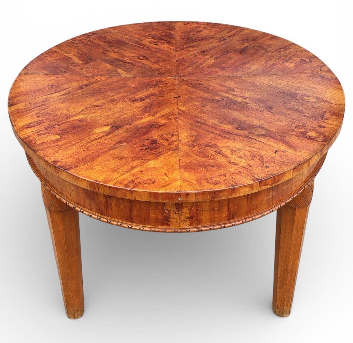 Table à Manger Ovale Extensible en Noyer-photo-4