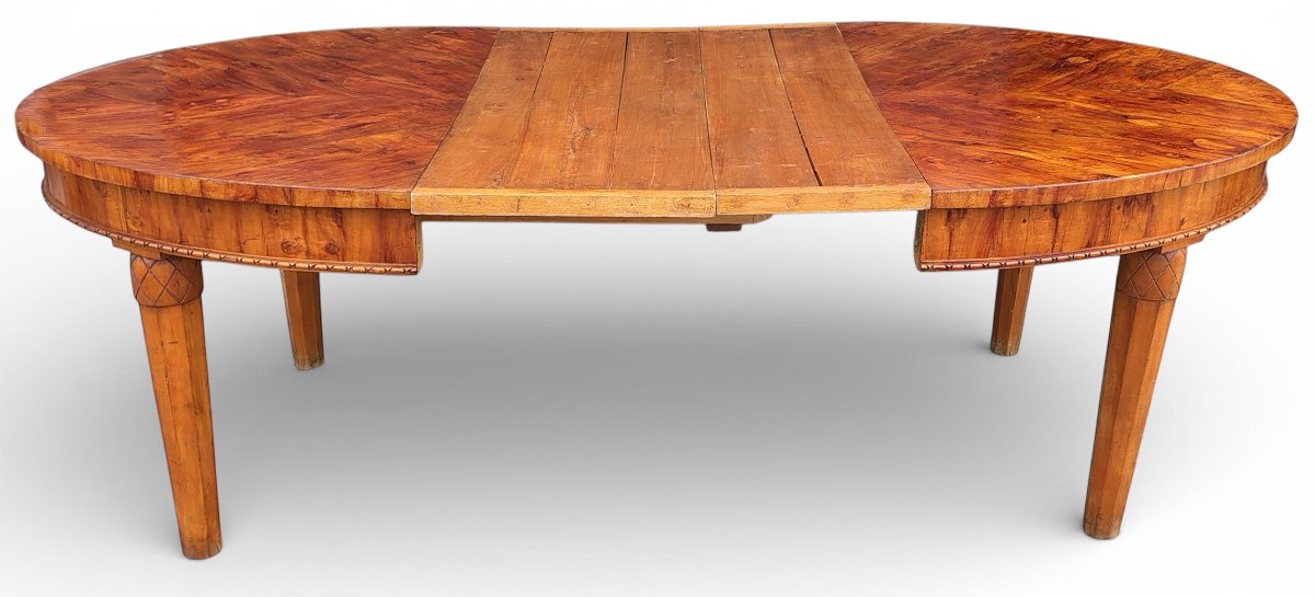 Table à Manger Ovale Extensible en Noyer-photo-3