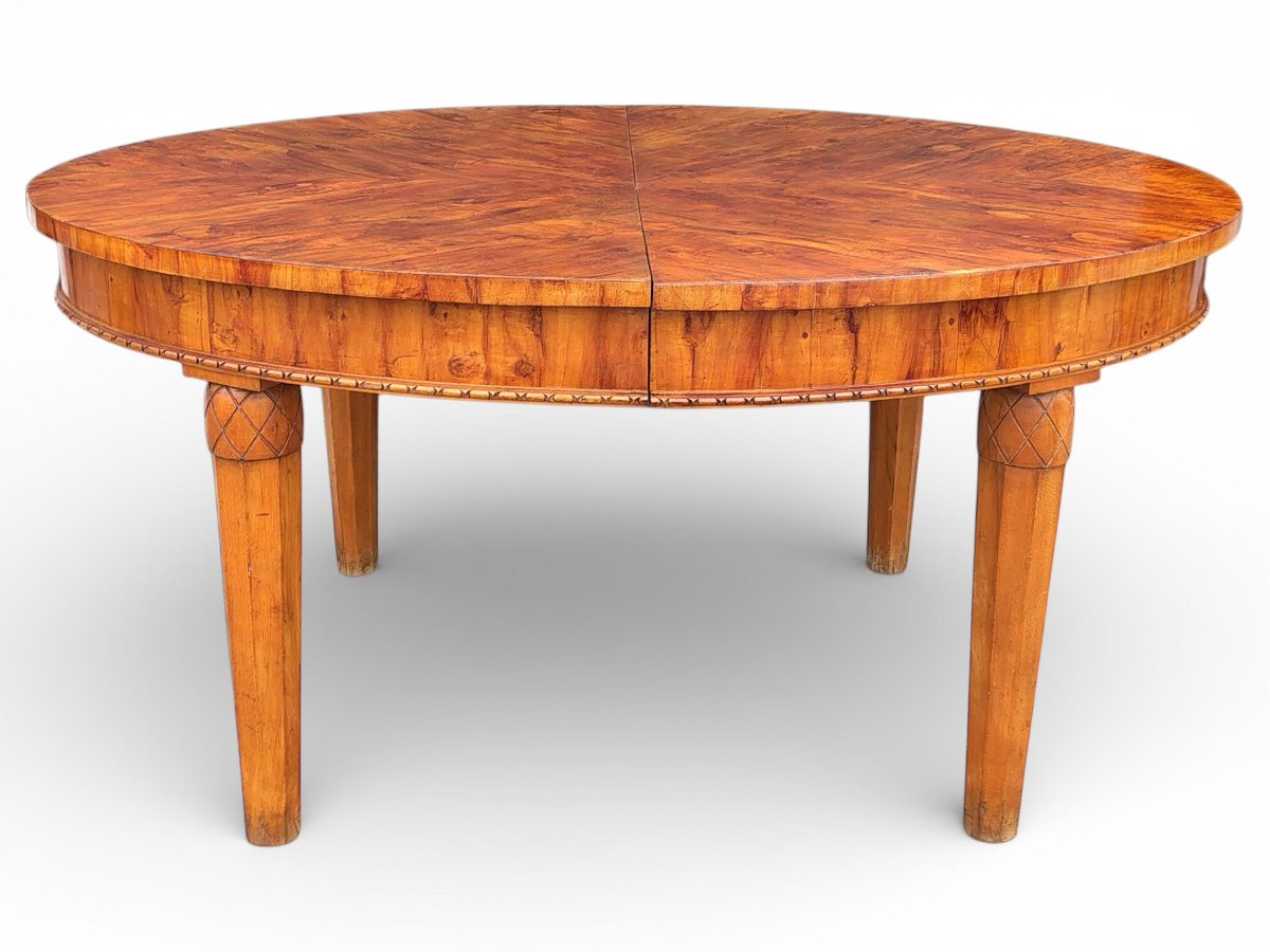 Table à Manger Ovale Extensible en Noyer-photo-8