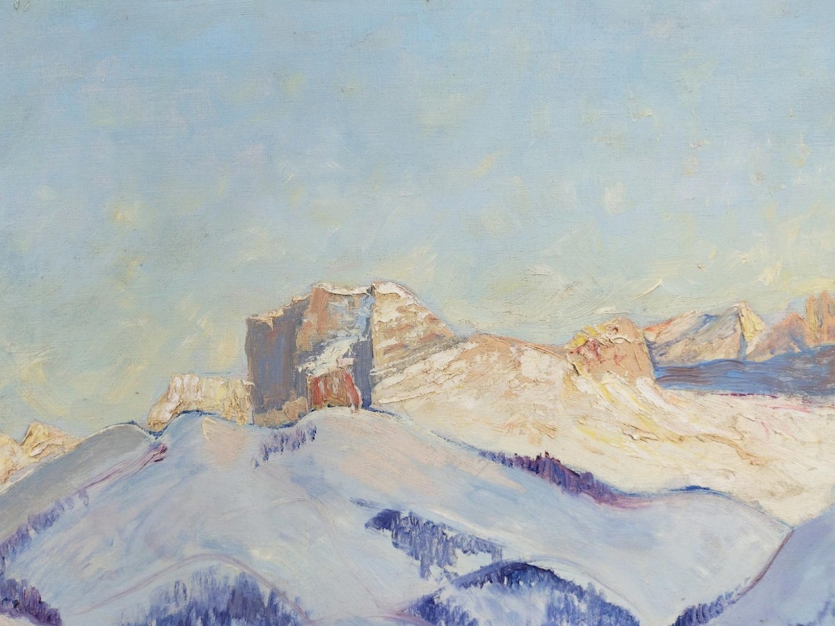 Coucher de soleil sur les Dolomites – Emil Donat-photo-1