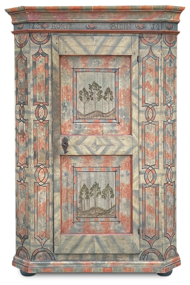 Armoire Peinte Datée 1812 