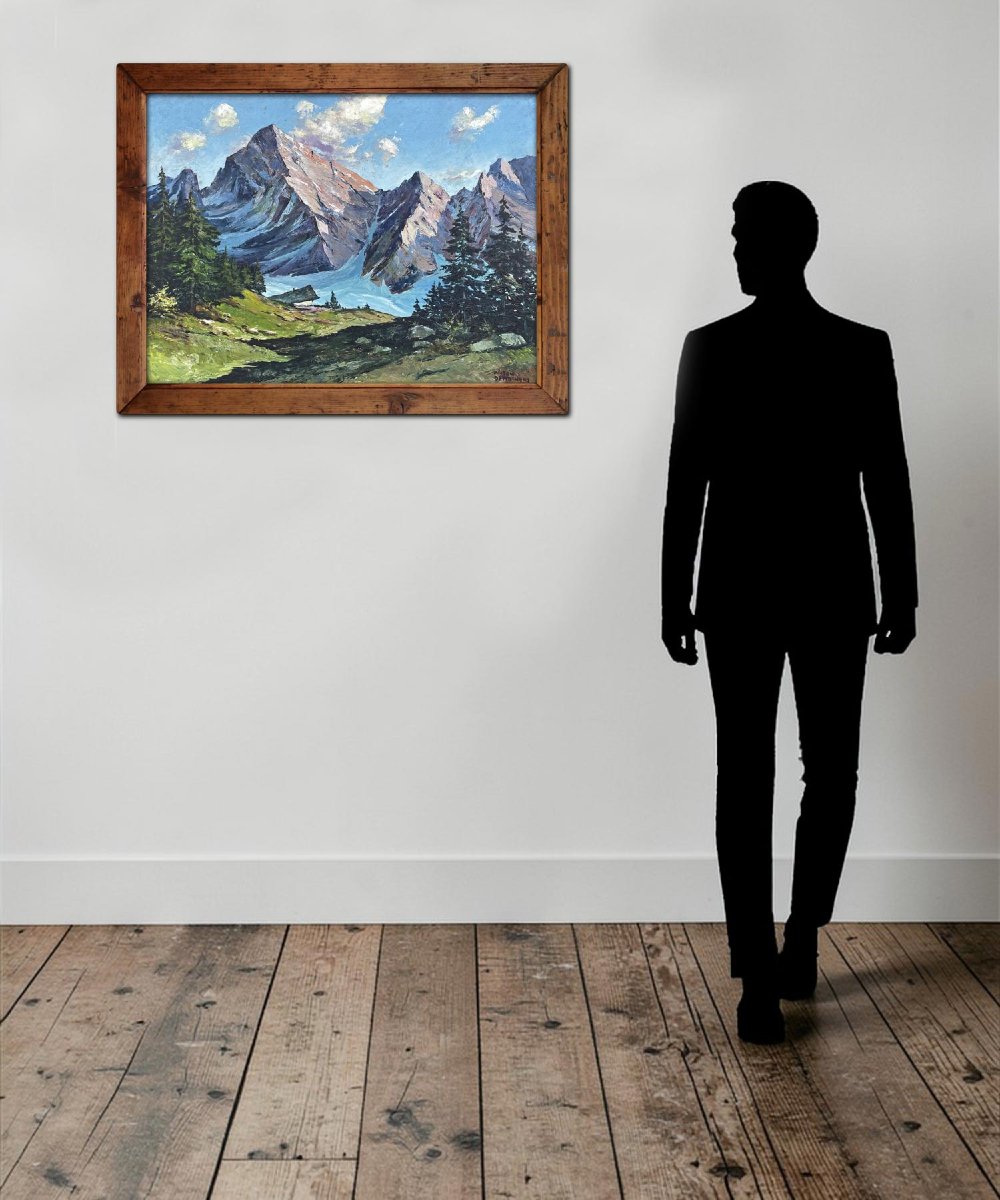 Alpine Landscape – Anton Dembinski, Mid XX Century-photo-4