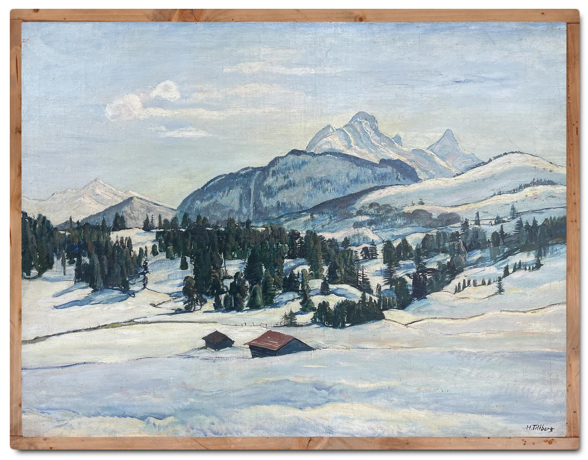 Snowy Alpine Landscape – Harald Tillberg