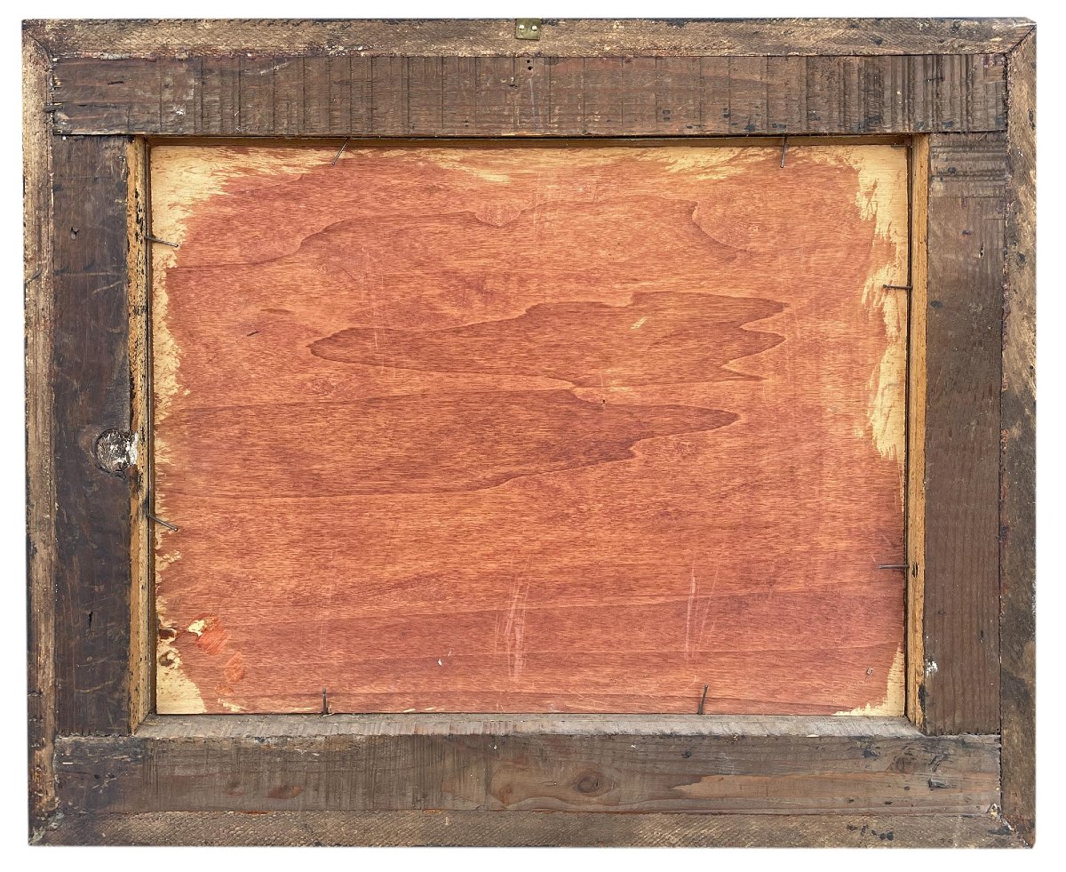 Œillets – Huile sur panneau – F. Baroni -photo-4