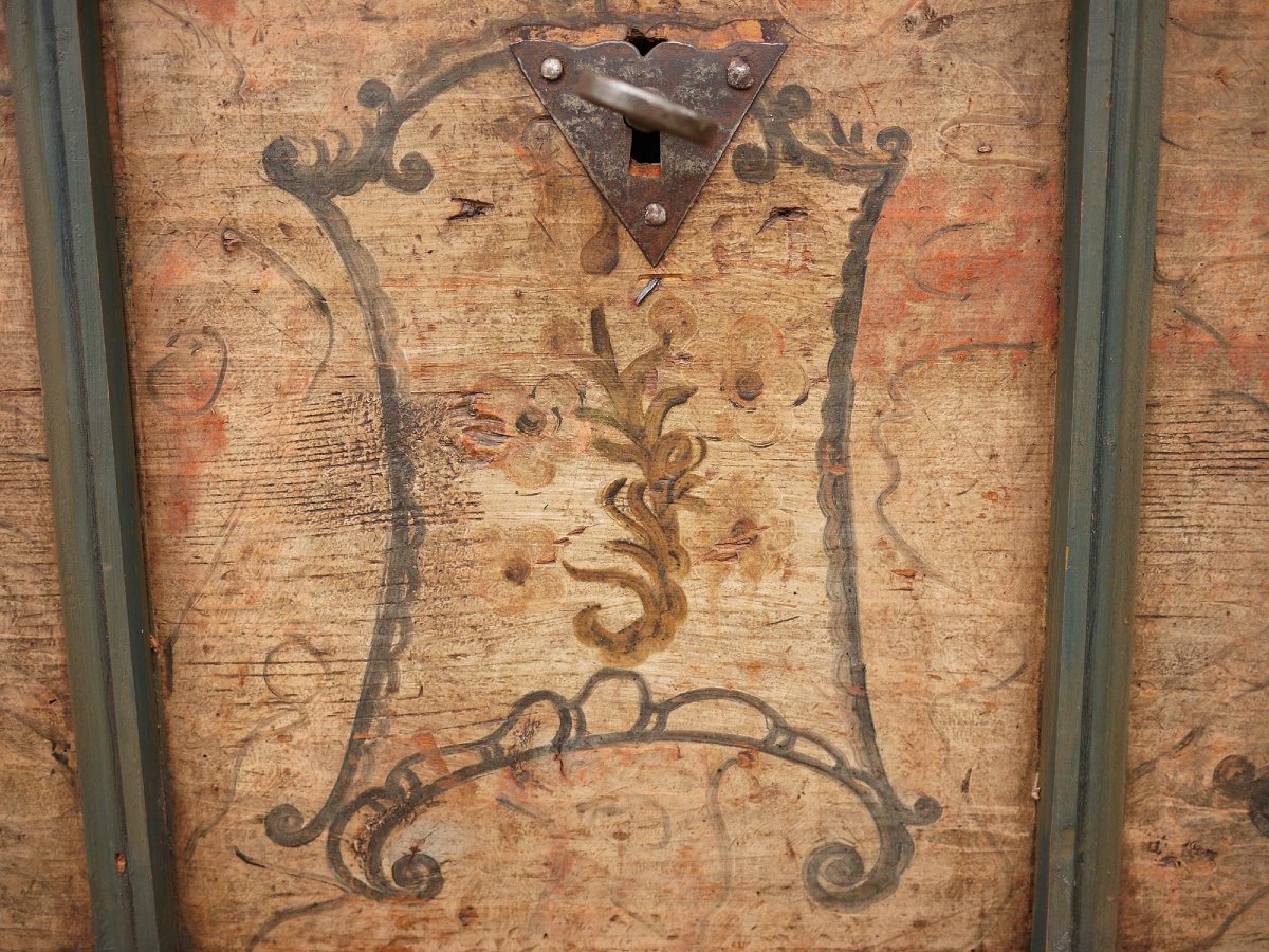 Coffre tyrolien peint, daté de 1791 -photo-4