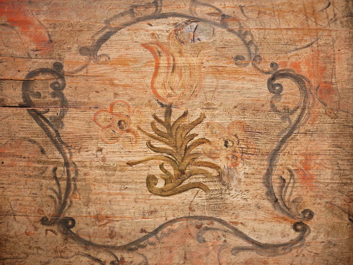 Coffre tyrolien peint, daté de 1791 -photo-7